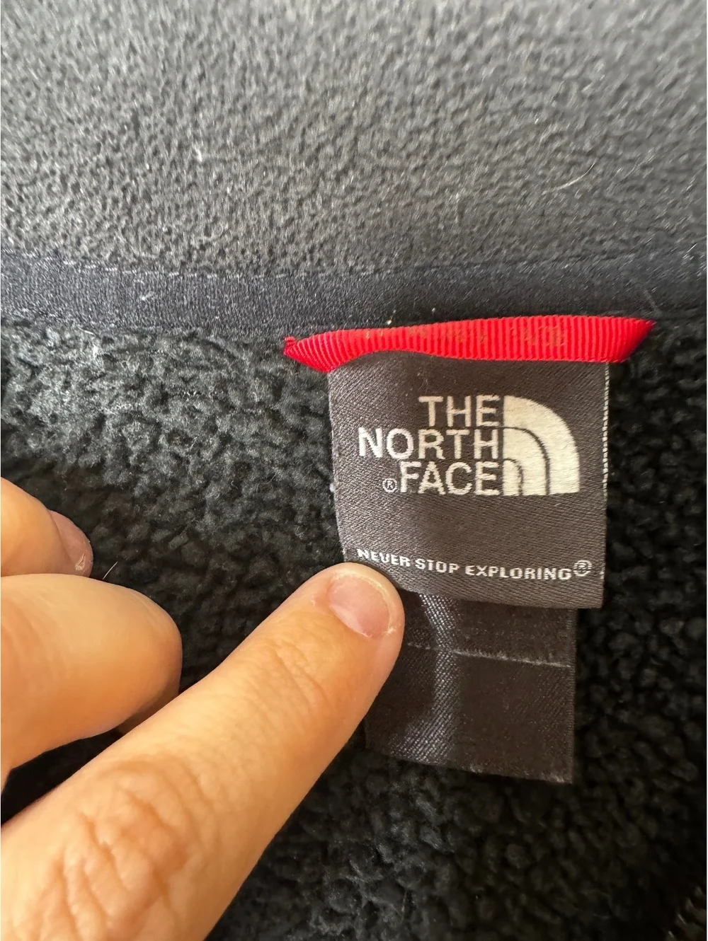The North Face Full Zip Fleece Jacket XL Black Full Zip Chest Pocket Outdoor